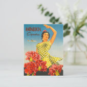Andalusië, Spanje, traditionele dans, vrouw, vinta Briefkaart (Staand voorkant)