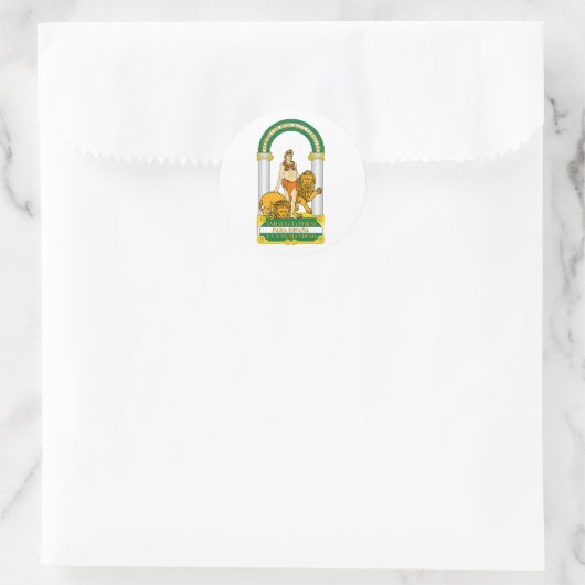 Andalusië (Spanje) Wapen Ronde Sticker (Tas)
