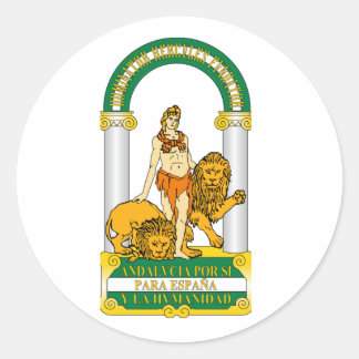 Andalusië (Spanje) Wapen Ronde Sticker