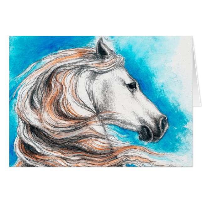 Andalusië Stallion Horse (Voorkant Horizontaal)