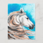 Andalusië Stallion Horse Briefkaart (Voorkant)