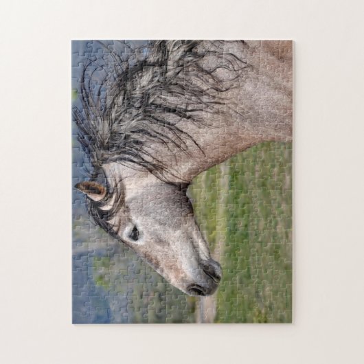 Andalusië Stallion Horse Legpuzzel (Verticaal)
