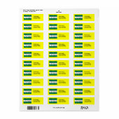 ANDALUSIË VLAG ETIKET (Full Sheet)
