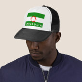 andalusië vlag spanje land naam trucker pet (In situ)