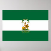 Andalusië, vlag van Spanje Poster (Voorkant)