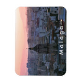 Andalusië. Zonsondergang boven Malaga. Magneet (Verticaal)