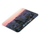 Andalusië. Zonsondergang boven Malaga. Magneet (Linkerzijde)