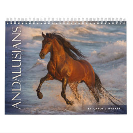 Andalusiërs door Carol J Walker Horse Calendar Kalender