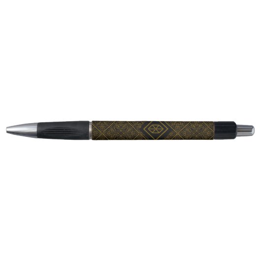 Andalusisch Gouden Arabesque Luxe Pen (Voorkant)