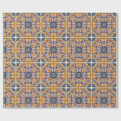 Andalusisch-Marokkaanse mozaïek zellige Cadeaupapier (Vlak)