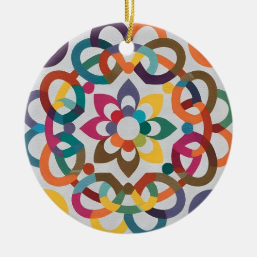 Andalusisch-Marokkaanse mozaïeken Keramisch Ornament (Voorkant)