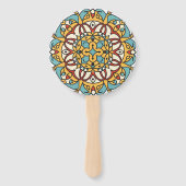 Andalusisch mozaïek handwaaier (Achterkant)