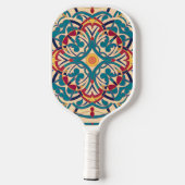 Andalusisch mozaïek minimaal, Mandala-Patroon Pickleball Paddle (Achterkant)