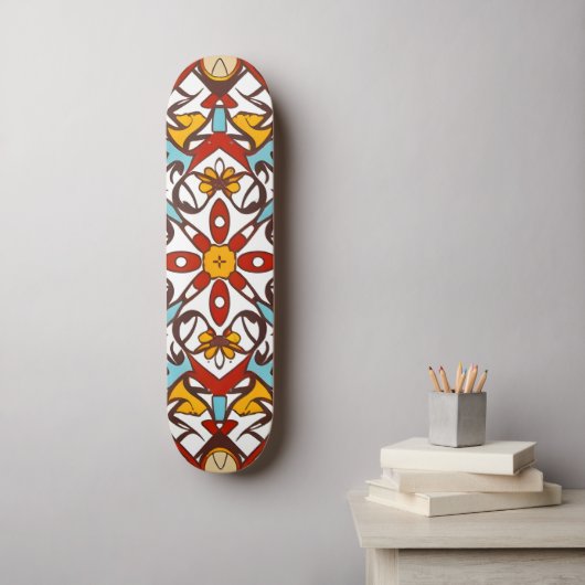 Andalusisch mozaïek persoonlijk skateboard (Muurkunst)