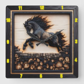 Andalusisch paard: tijd, kunst, Natuur's genade Vierkante Klok (Voorkant)