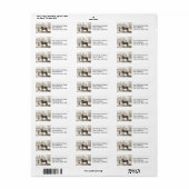 Andalusisch PRE-paard –  Spaanse gravure Etiket (Full Sheet)