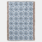 Andalusische echo's: Boho Marokkaanse geometrie Deken (Voorkant Verticaal)