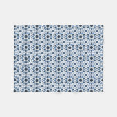 Andalusische echo's: Boho Marokkaanse geometrie Fleece Deken (Voorkant (Horizontaal))