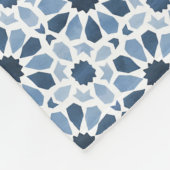Andalusische echo's: Boho Marokkaanse geometrie Fleece Deken (Hoek)