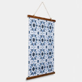 Andalusische echo's: Boho Marokkaanse geometrie Hangend Wandkleed (Gebogen)