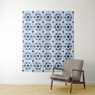 Andalusische echo's: Boho Marokkaanse geometrie Wandkleed