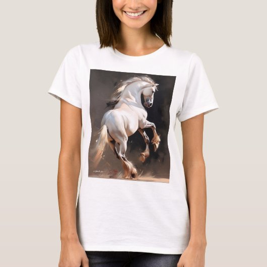 Andalusische hengst  t-shirt (Voorkant)