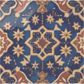 Andalusische Moorse Zellige Tegel - Alhambra Sticker (Voorkant)