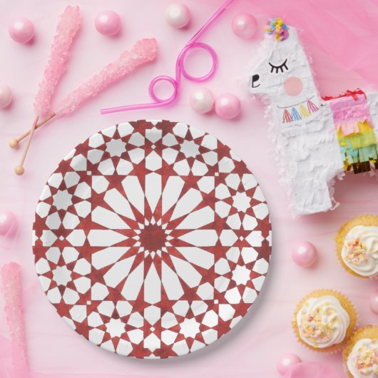 Andalusische mozaïek ALHAMBRA Papieren Bordje (Feest)