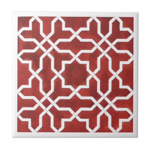 Andalusische mozaïek ALHAMBRA Tegeltje (Voorkant)