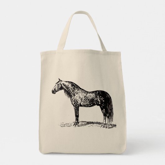 Andalusische Paard Canvas tas (Achterkant)