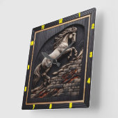 Andalusische sprong: kunst, tijd, persoonlijke ele vierkante klok (Hoek)