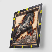 Andalusische sprong: kunst, tijd, stijl, vrijheid vierkante klok (Hoek)