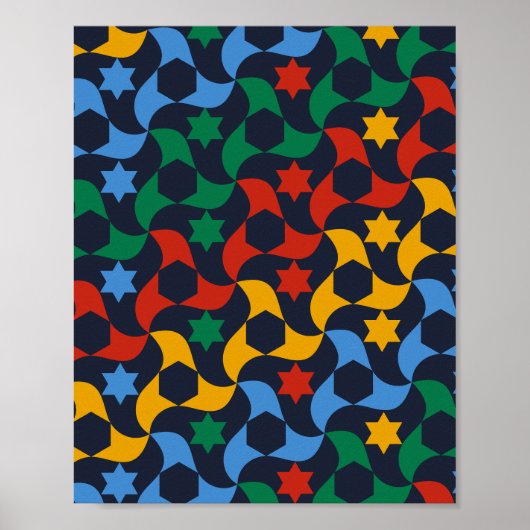 Andalusische Tegels 12 (Alhambrapaleis, Granada) Poster (Voorkant)