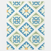 Andalusische Tegels 13 Fleece Deken (Voorkant)