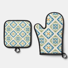 Andalusische Tegels 13 Ovenwant & Pannenlap Set