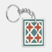 Andalusische Tegels 15 Sleutelhanger (Voorkant Links)