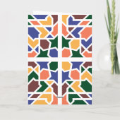 Andalusische Tegels 1 Bedankkaart (Achterkant)