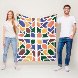 Andalusische Tegels 1 Fleece Deken