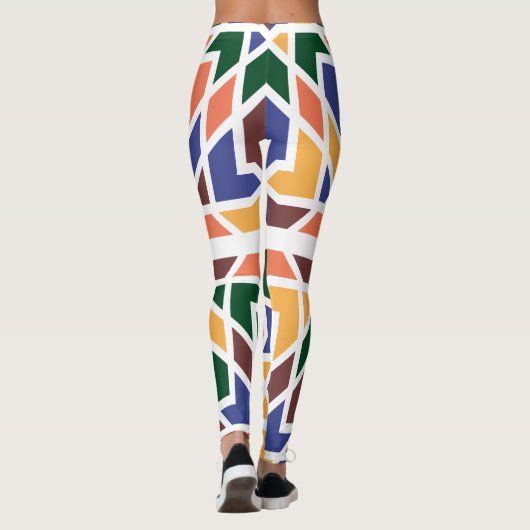 Andalusische Tegels 1 Leggings (Achterkant)