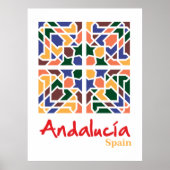 Andalusische Tegels 1 Poster (Voorkant)