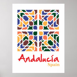Andalusische Tegels 1 Poster