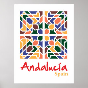 Andalusische Tegels 1 Poster