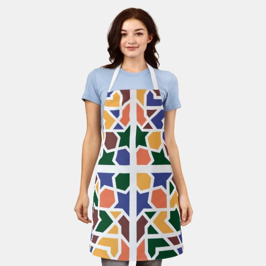 Andalusische Tegels 1 Schort (Gedragen)