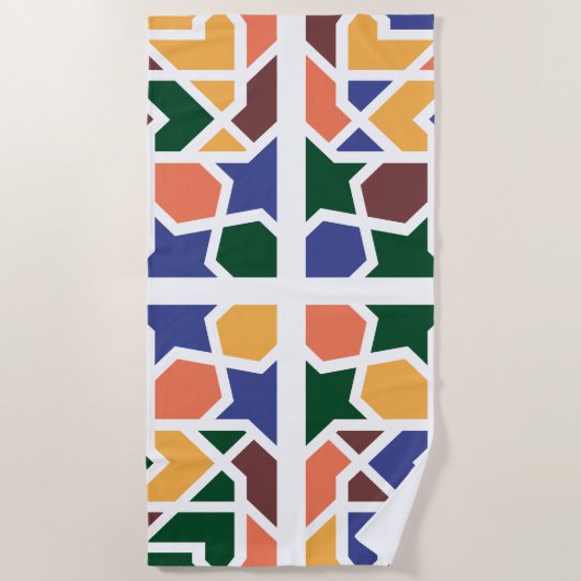 Andalusische Tegels 1 Strandlaken (Voorkant)