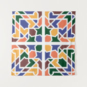 Andalusische Tegels 1 Wandkleed (Voorkant)