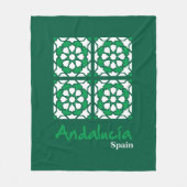 Andalusische Tegels 2 Fleece Deken (Voorkant)