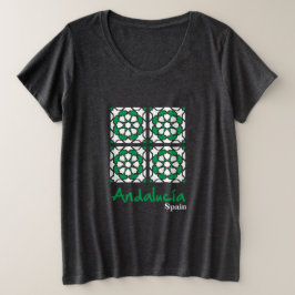 Andalusische Tegels 2 Grote Maat T-shirt