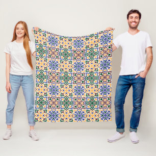 Andalusische Tegels 3 Fleece Deken