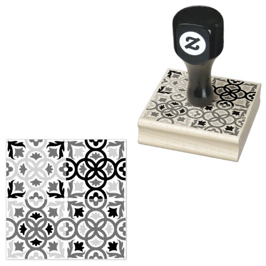 Andalusische Tegels 3 Rubberstempel (Gestempeld)