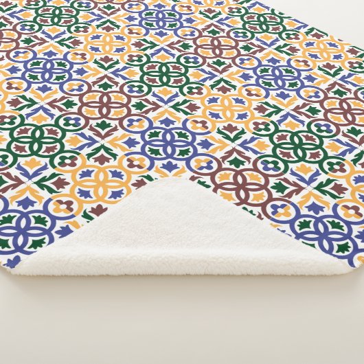Andalusische Tegels 3 Sherpa Deken (3/4)